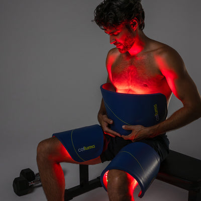A man using the Celluma CONTOUR Plus System