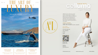 The Art of Luxury Magazine Covering Celluma