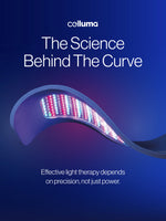 Celluma curved LED light therapy device featuring multi-wavelength red and blue light technology for precision skin and wellness treatments