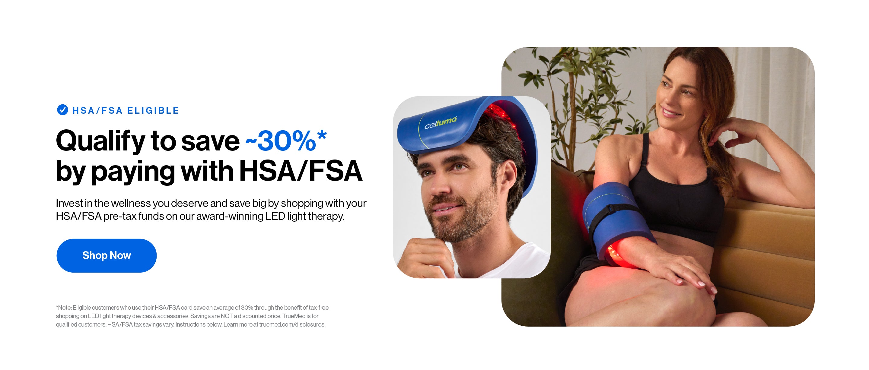 Celluma HSA/FSA Eligible - Desktop Banner