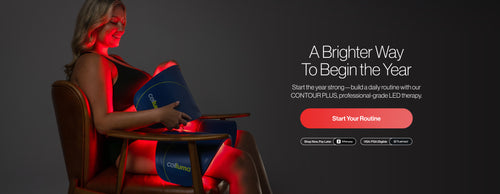 Person using Contour Plus LED therapy