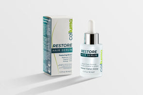 Celluma RESTORE Hair Serum Box and Bottle
